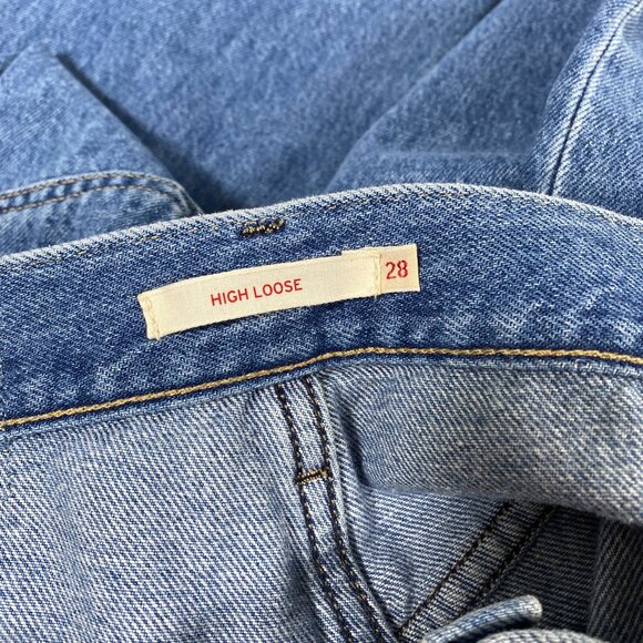 LEVI'S x GANNI Denim Slit Loose Jeans - Picture 7 of 8